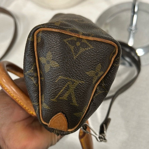 LOUIS VUITTON Monogram Mini Speedy Hand Bag 2way M41534 LV Auth 75479 - Picture 10 of 14